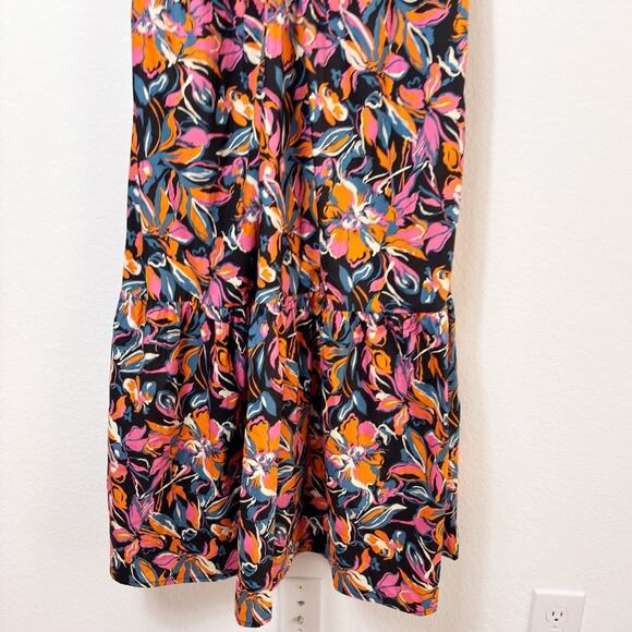 FRENCH CONNECTION WOMEN'S MAXI FRONT TWIST DRESS MULTICOLOR SIZE LARGE NWT - Picture 7 of 10